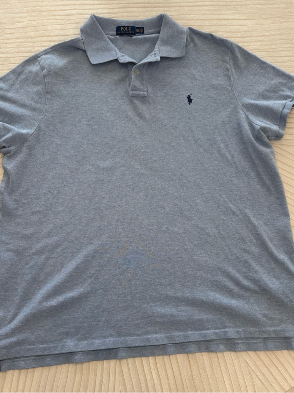 Polo by Ralph Lauren Light Gray Men's Polo Shirt XXL